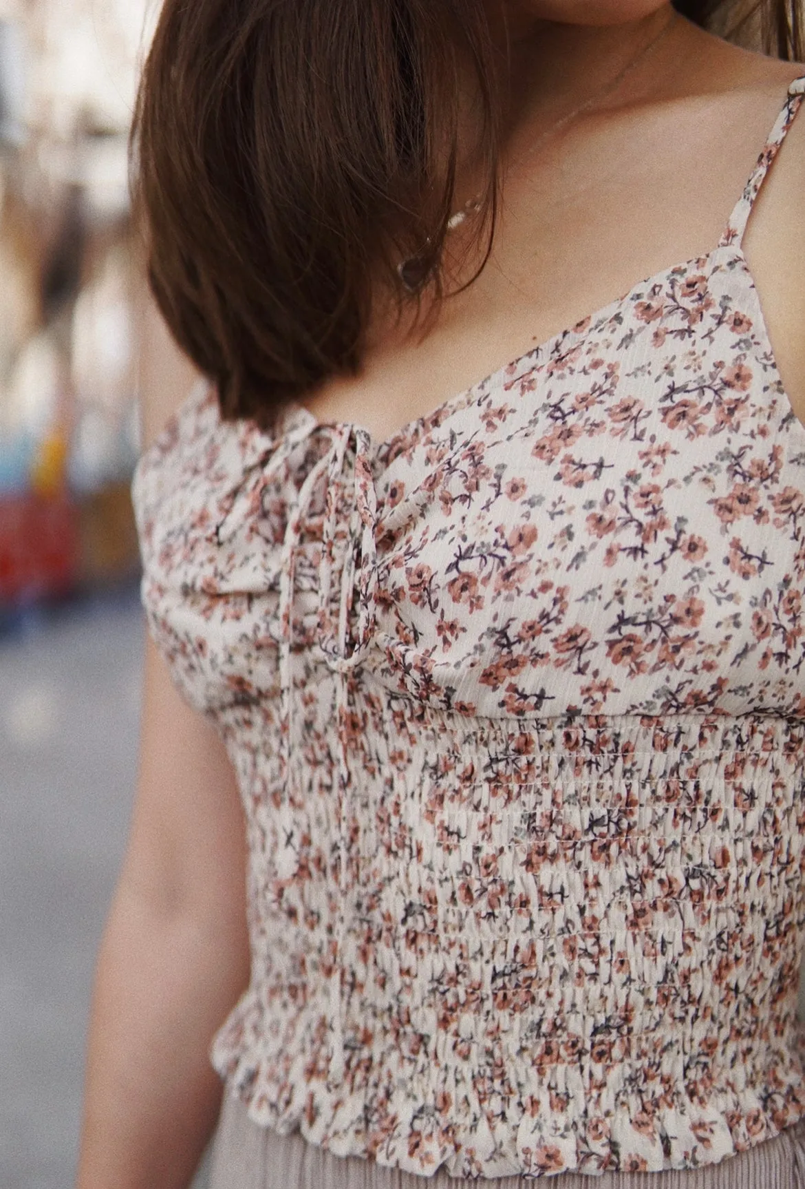 Beautiful Blooms Smocked Cami Top