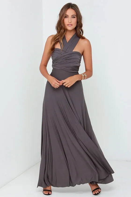 BerryBetty - Sexy Women Maxi Dress Red infinity Long Dress Multiway Bridesmaids Convertible Wrap Party Dresses Robe Longue Femme Plus Size