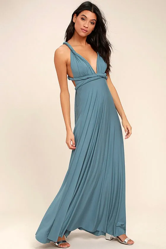 BerryBetty - Sexy Women Maxi Dress Red infinity Long Dress Multiway Bridesmaids Convertible Wrap Party Dresses Robe Longue Femme Plus Size