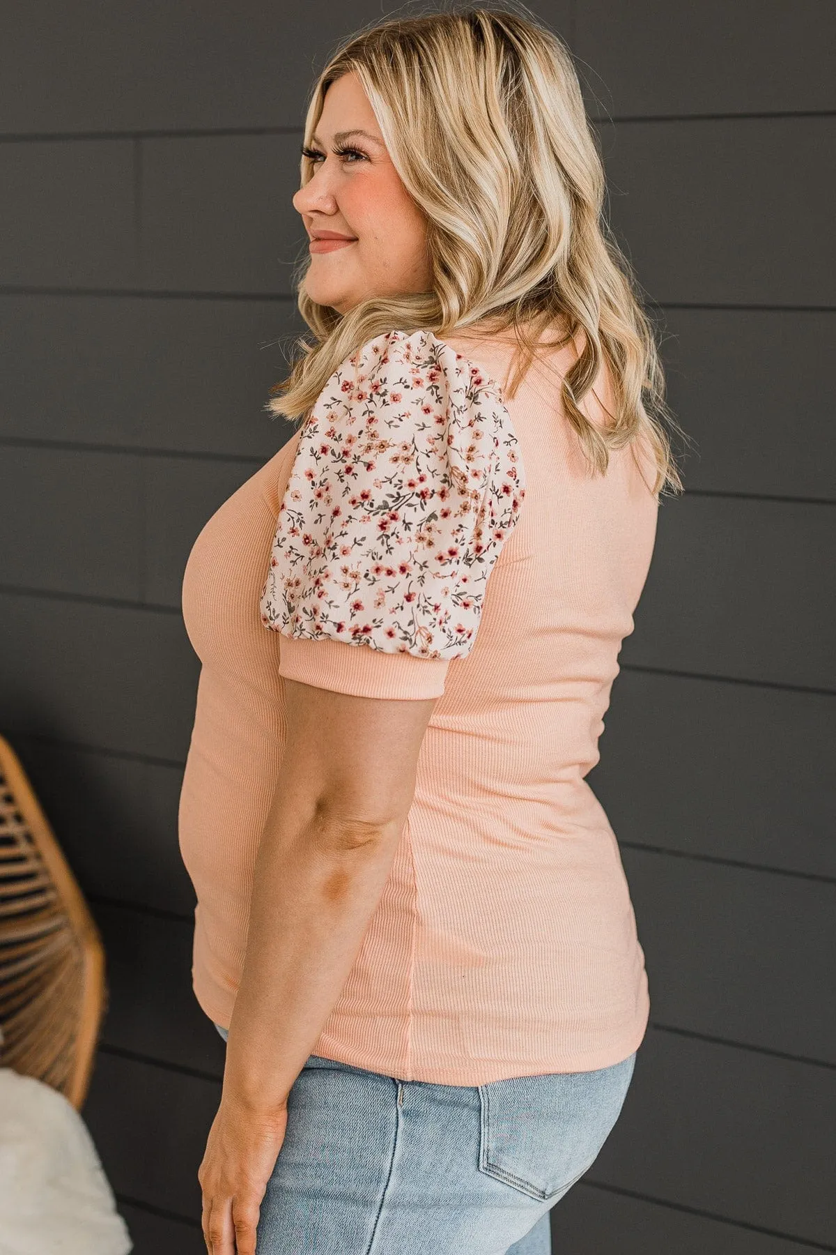 Better Than That Knit Top- Peach