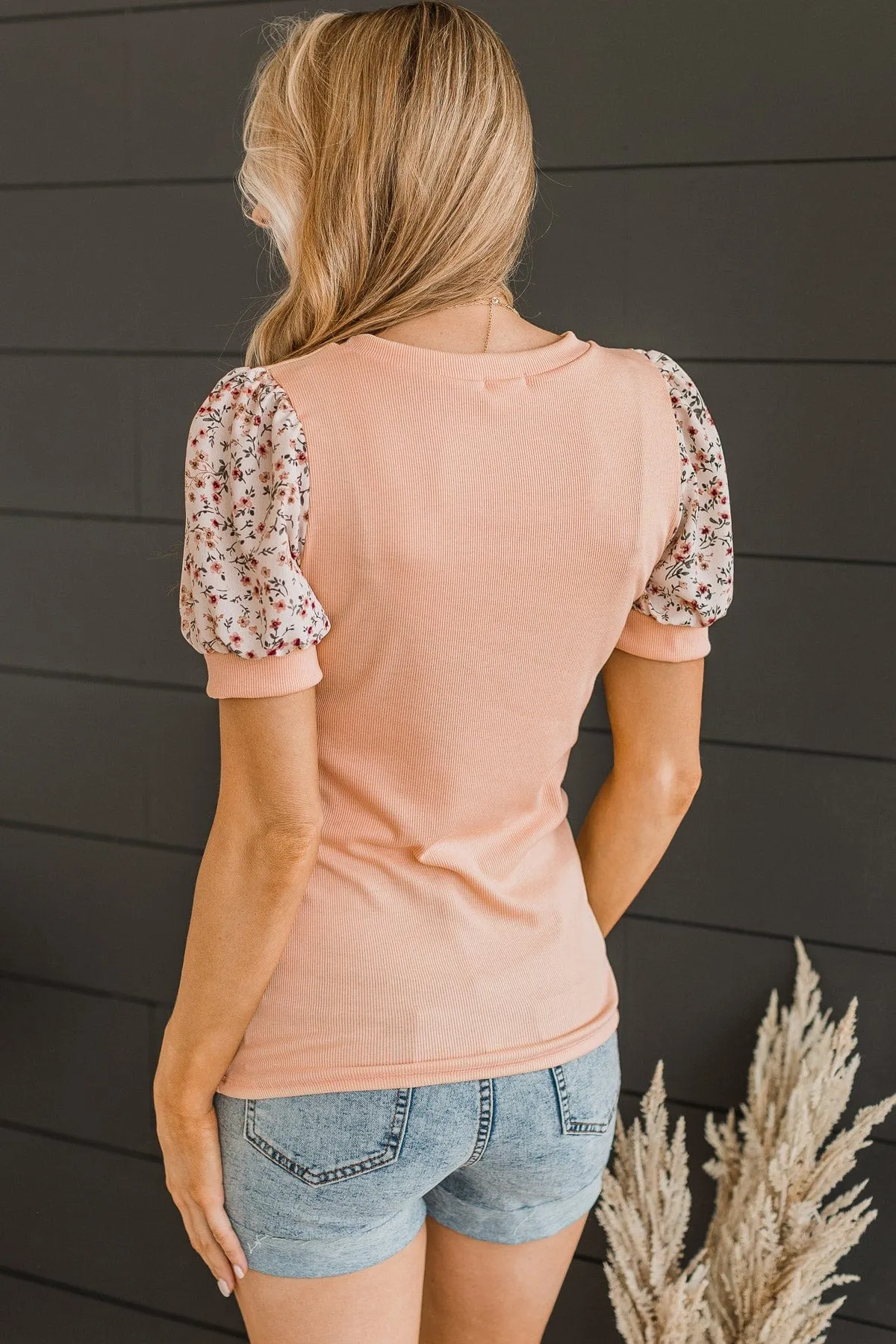 Better Than That Knit Top- Peach
