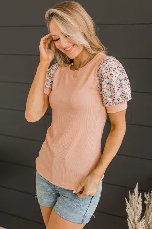 Better Than That Knit Top- Peach