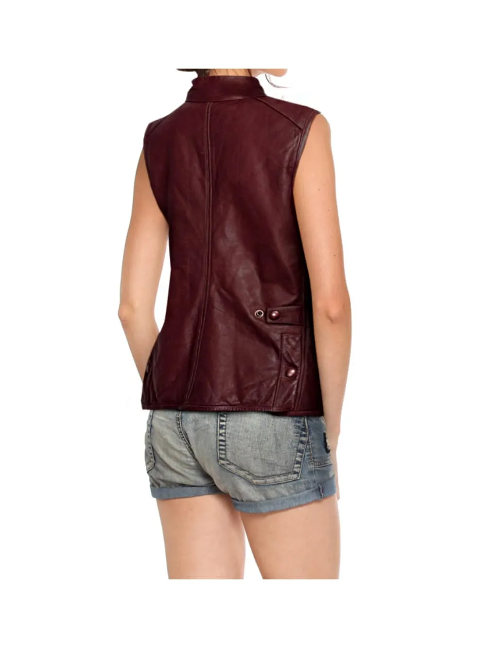 Biker Bold Sleeveless Leather Vest