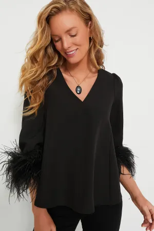 Black Feather Easton Blouse