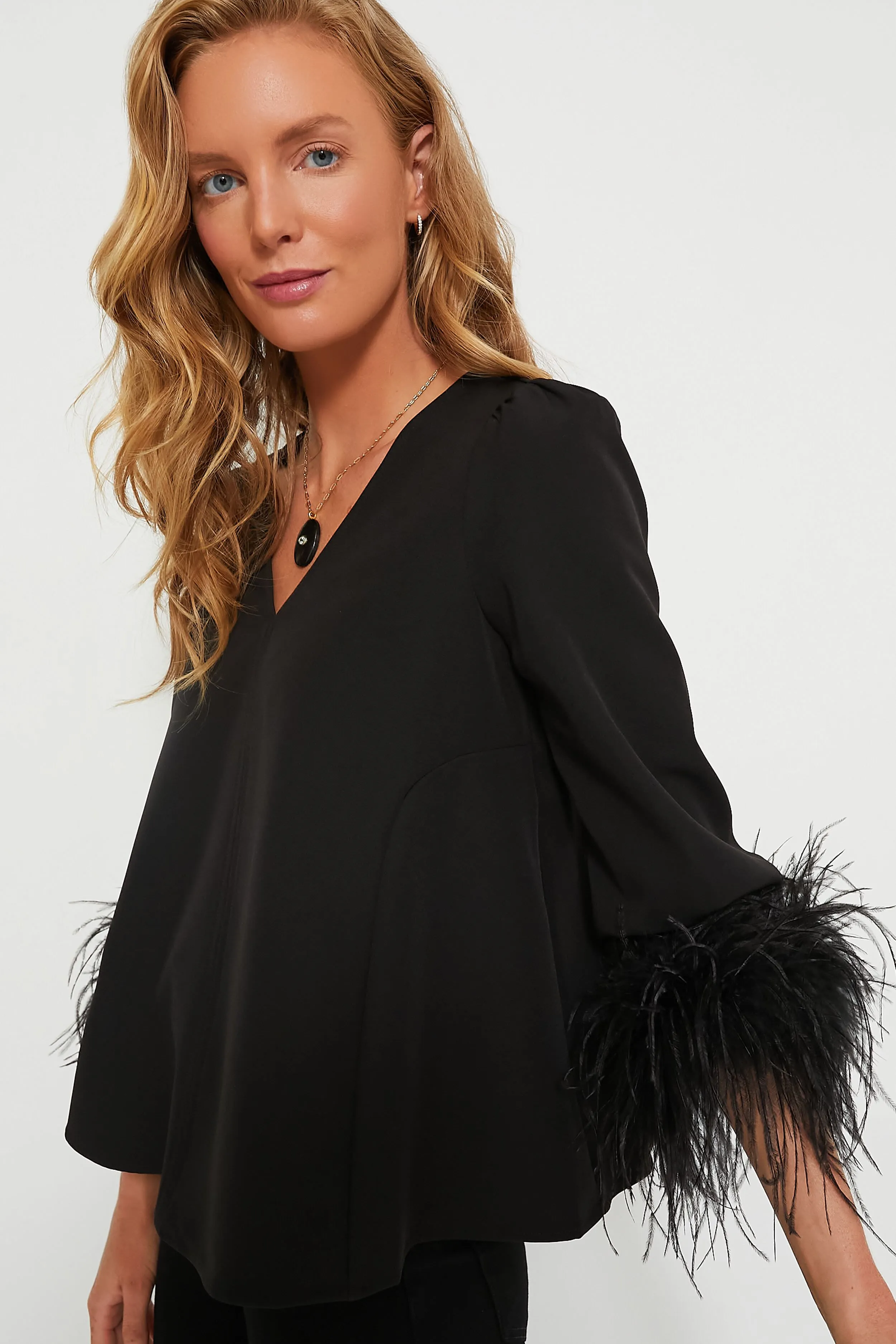 Black Feather Easton Blouse