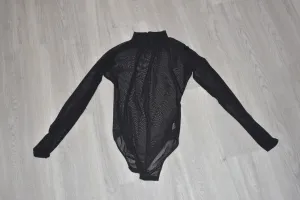 Black Sheer Meshed Top
