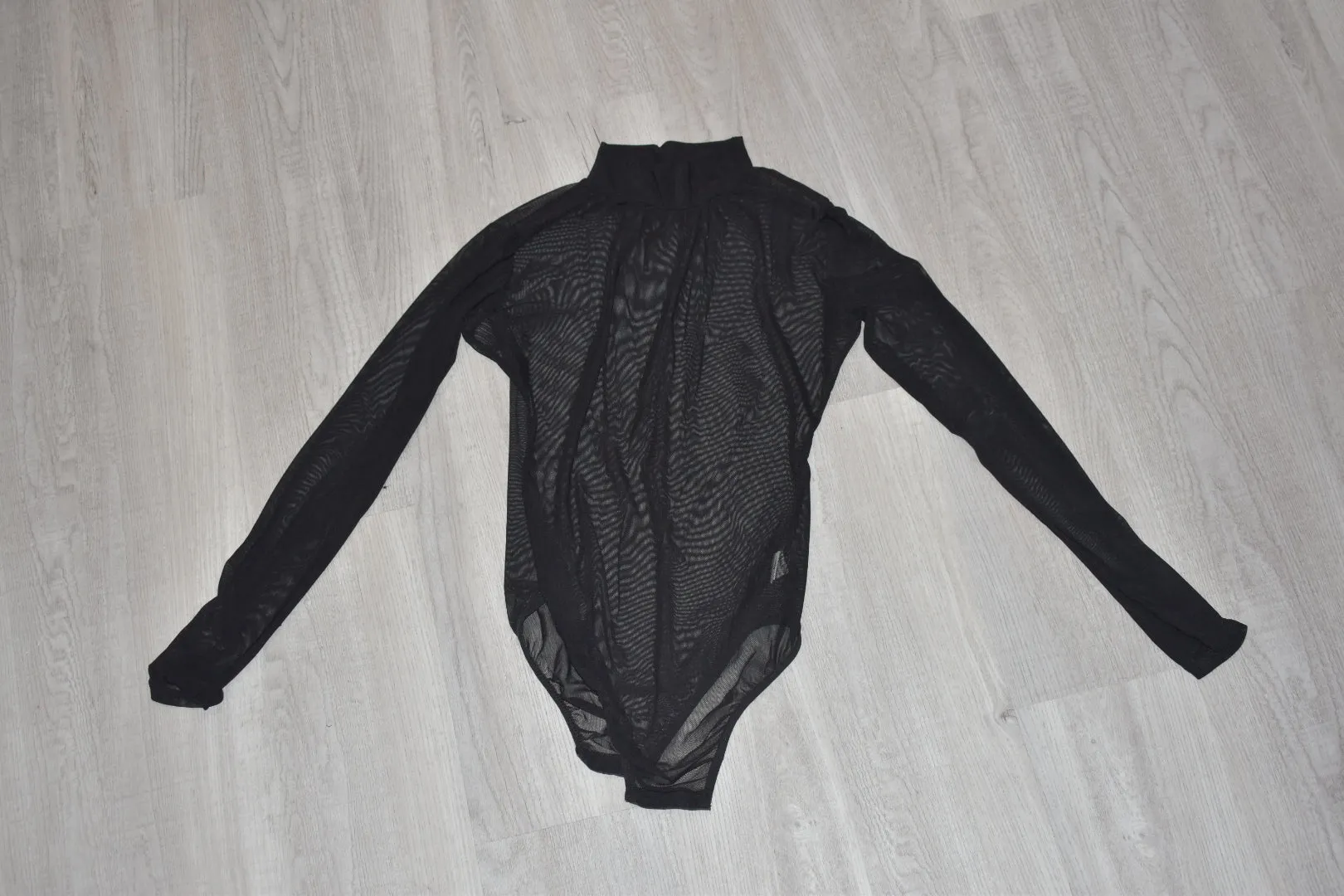 Black Sheer Meshed Top
