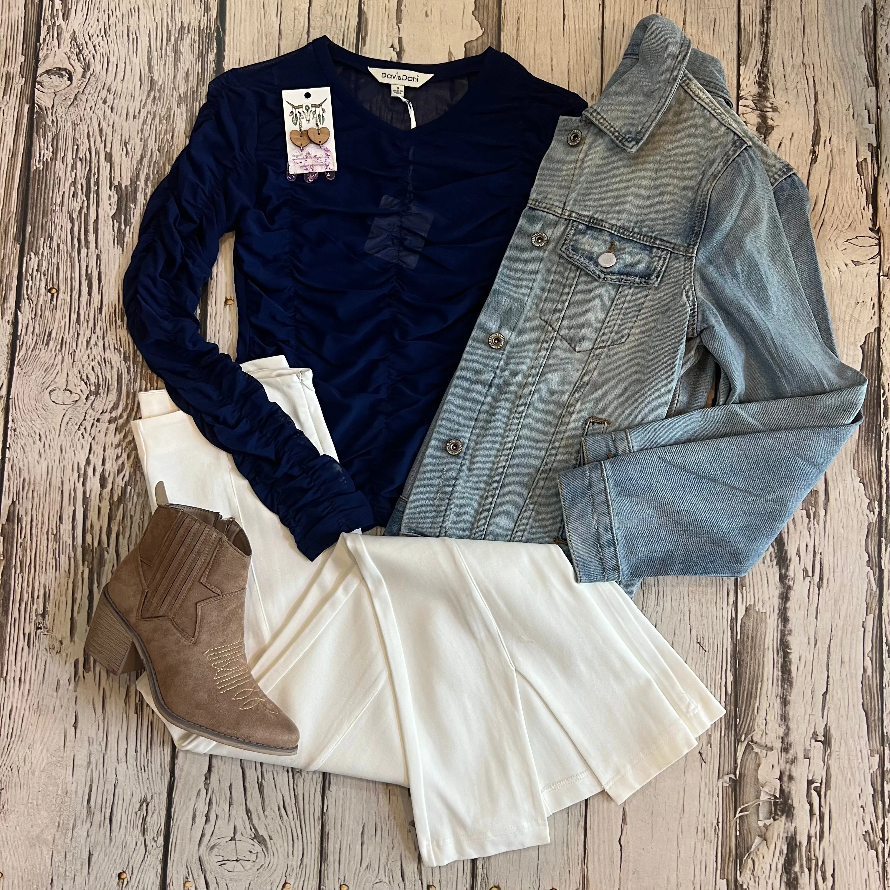 Blue Sheer LS Top