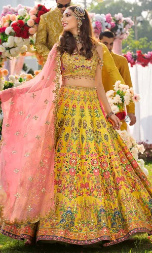Bridal Mehndi Lehnga Choli for Wedding #N7029