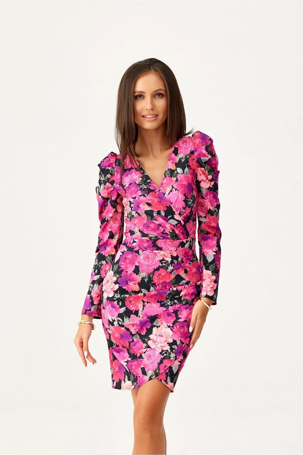 Buff Sleeve Convertible Mini Dress