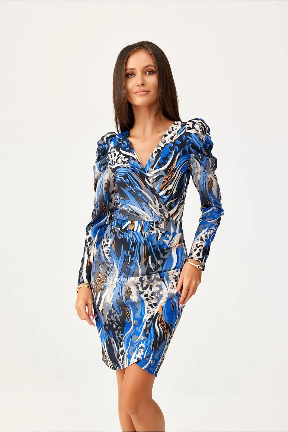Buff Sleeve Convertible Mini Dress