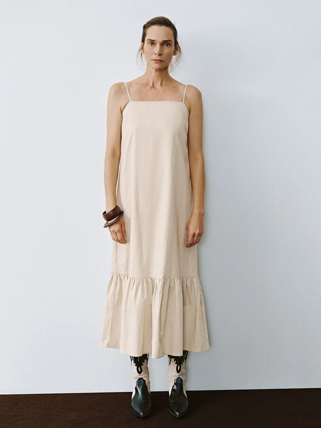 Cami Ruffle Hem A-Line Dresses