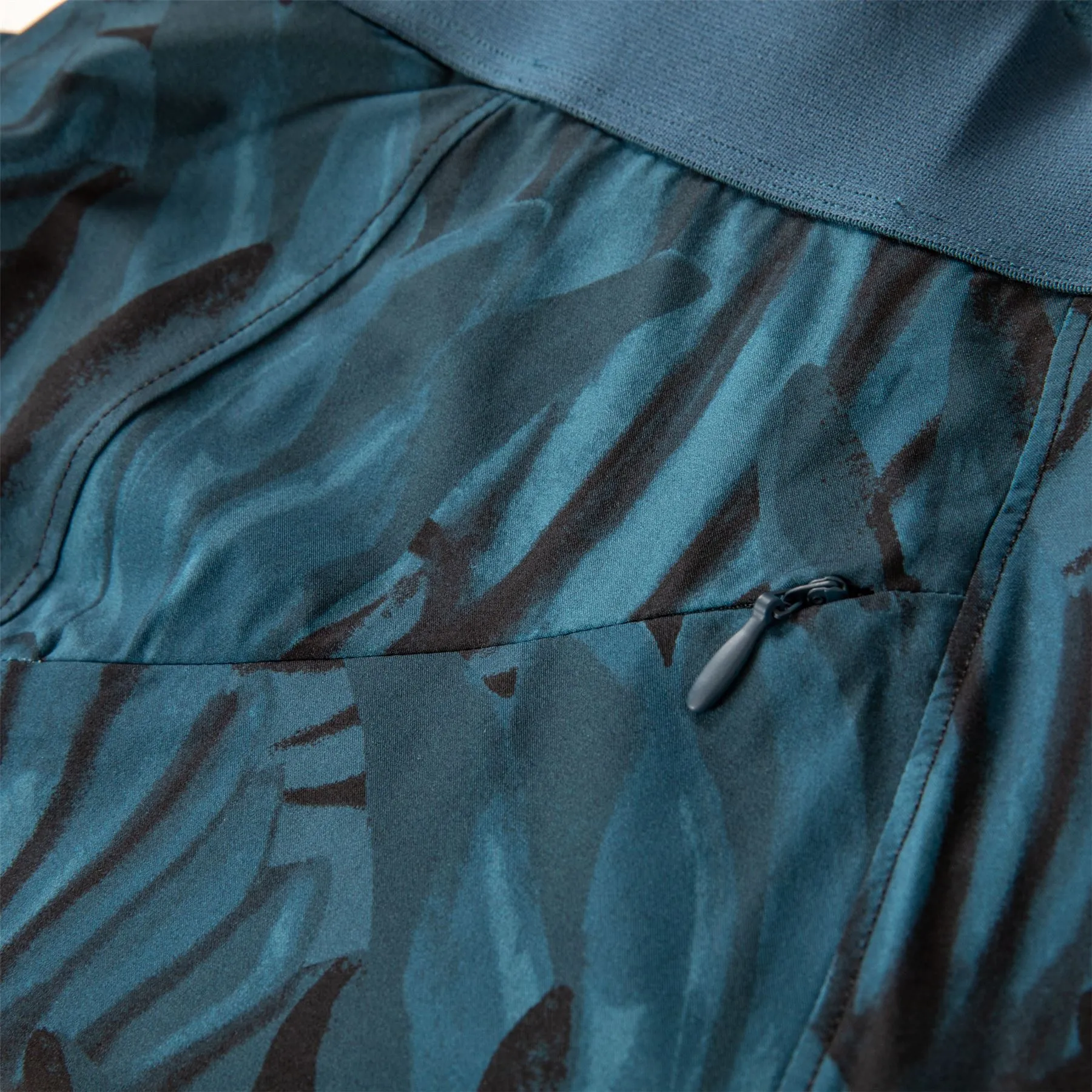 Camo Feather Phoenix Flare Skirt Aegean