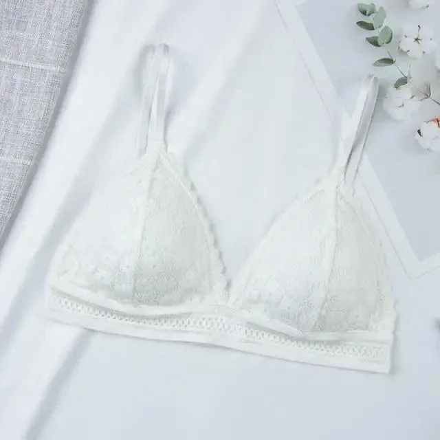 Charming Floral Lace Bra Top For Women Push Up Female Lingerie breathable Bralette Removable Pad Thin Fashion New Wireless Bras