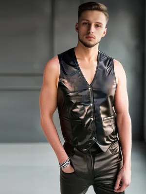 Chef D'Oeuvre Genuine Leather Vest for Men