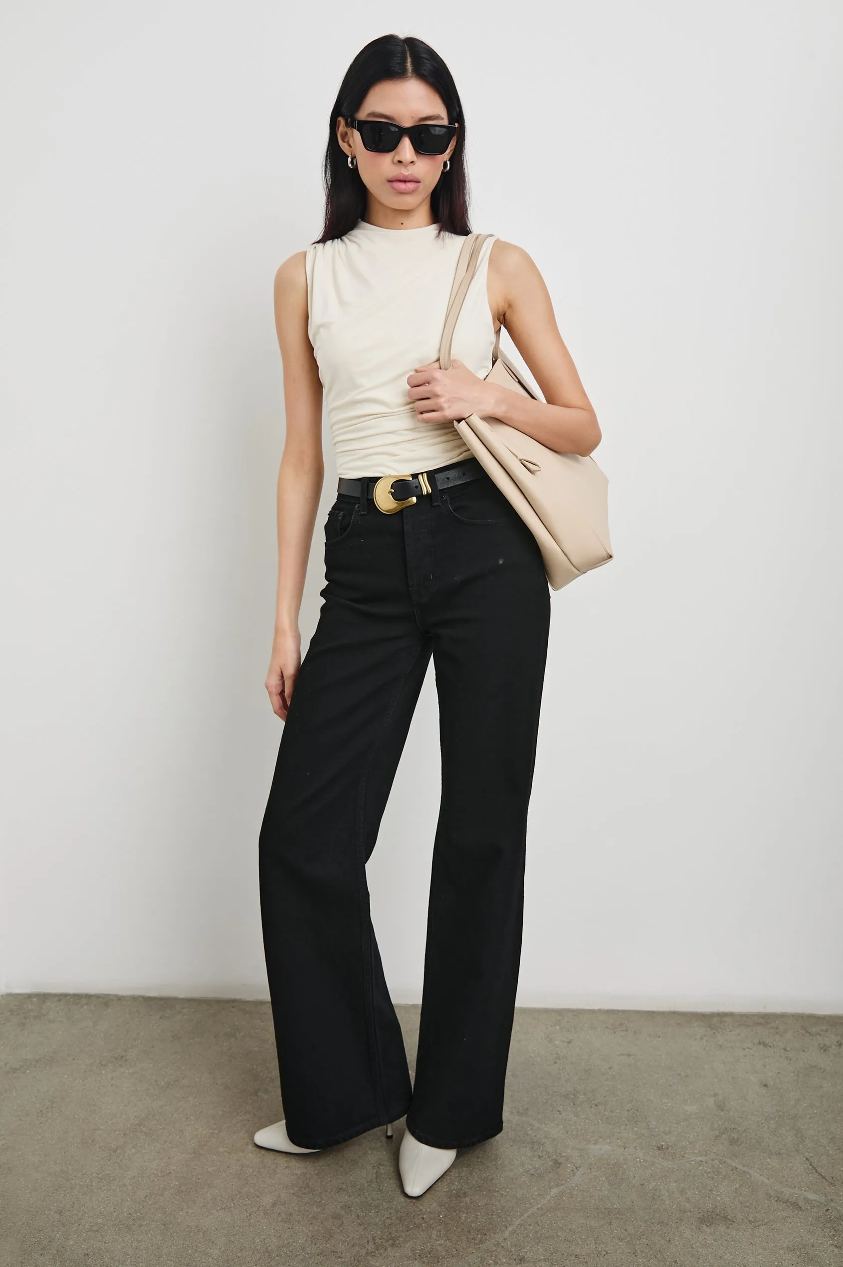 Christen Top in Ivory by Rails