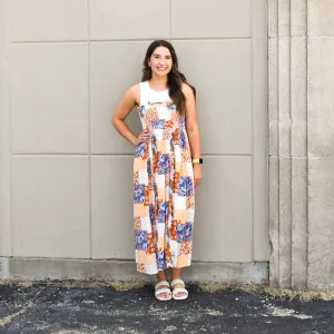 Convertible Patchwork Smoked Maxi Skirt/Dress