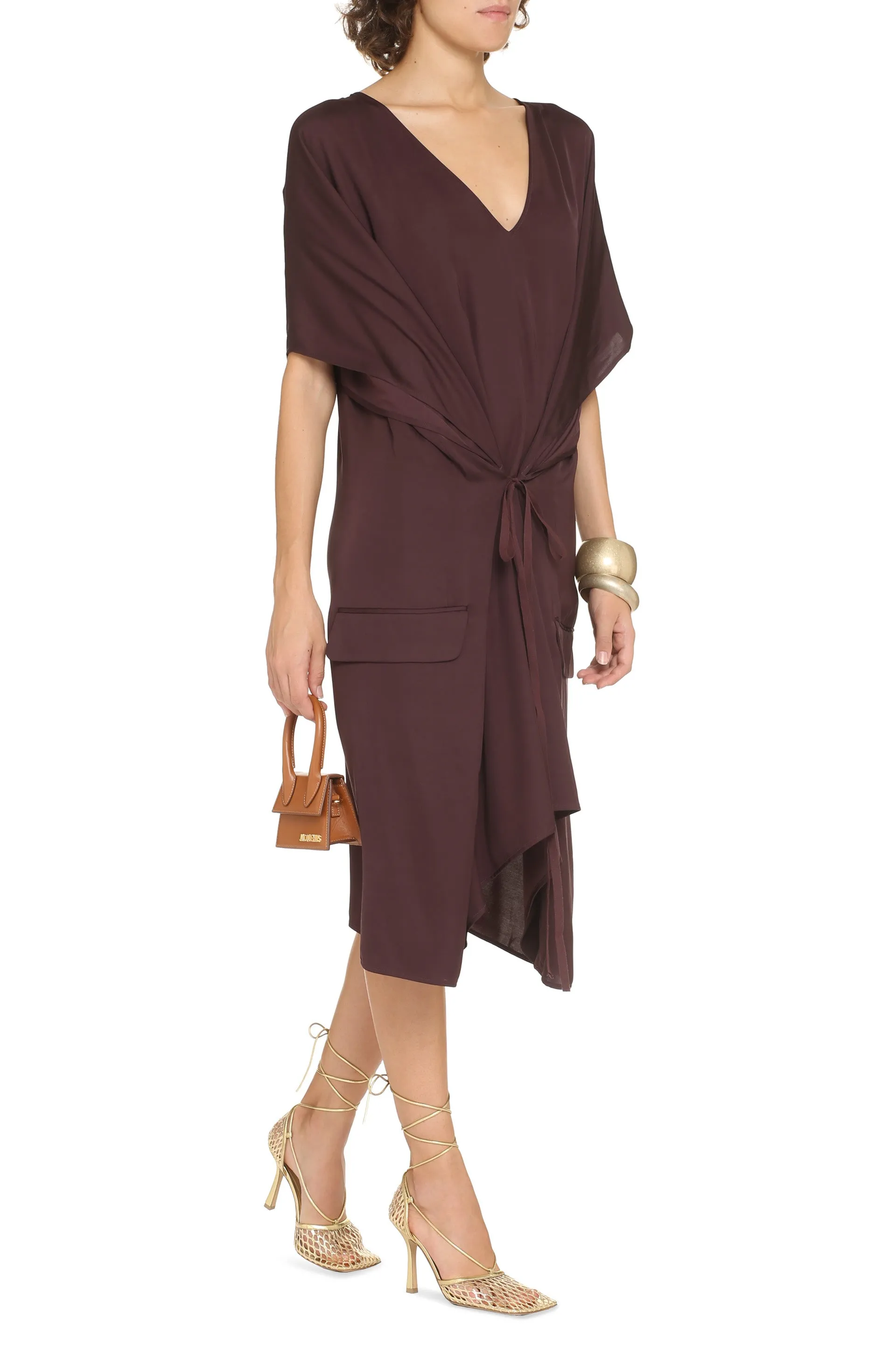 Convertible V-neck dress