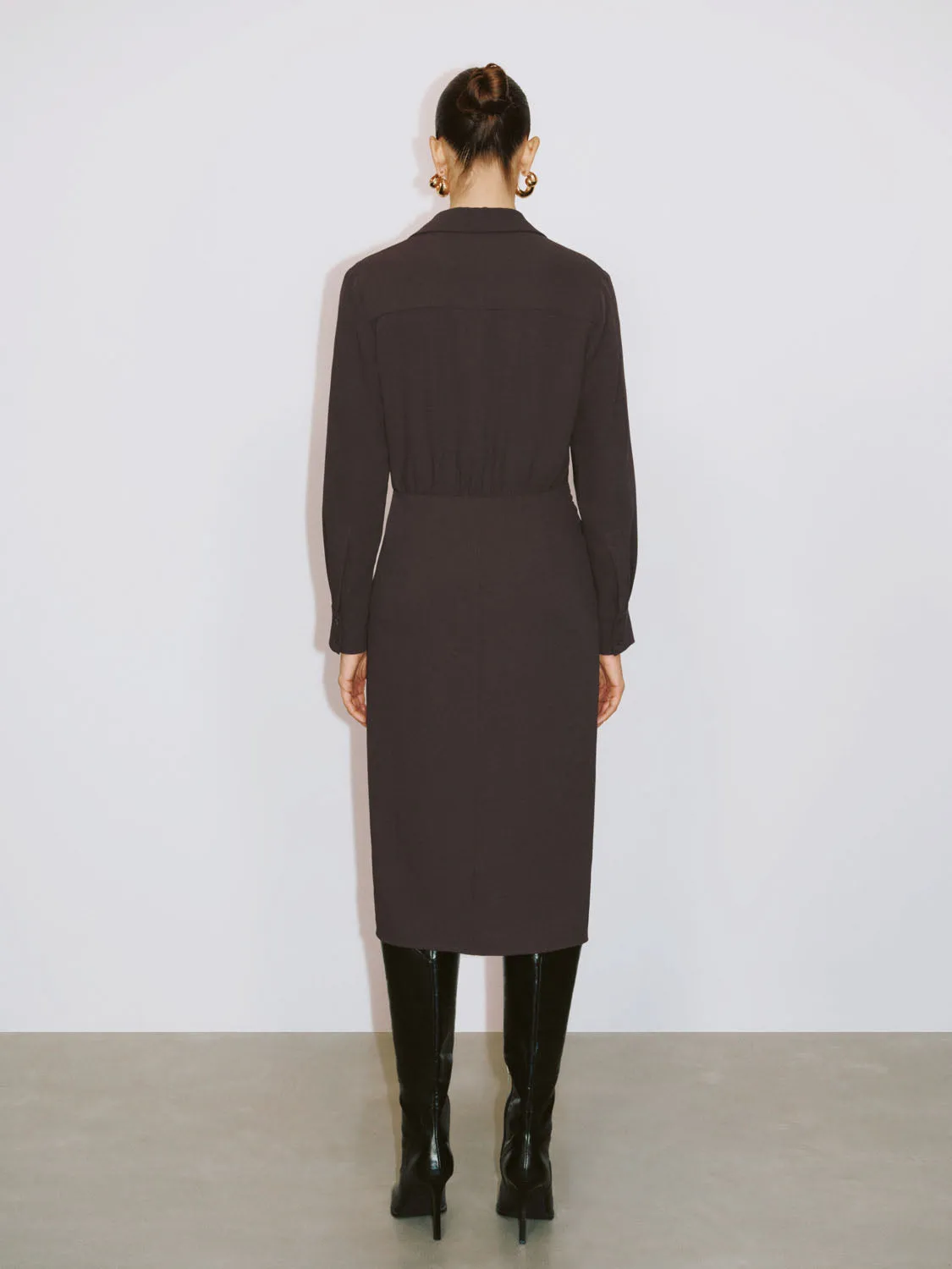 Crossover Split Hem Dresses