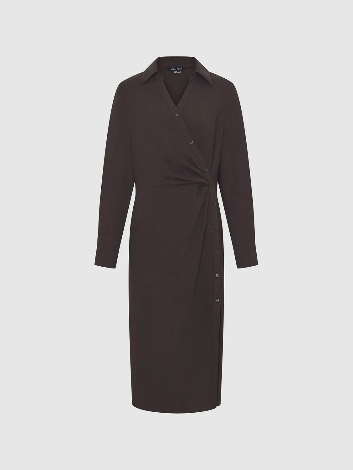 Crossover Split Hem Dresses