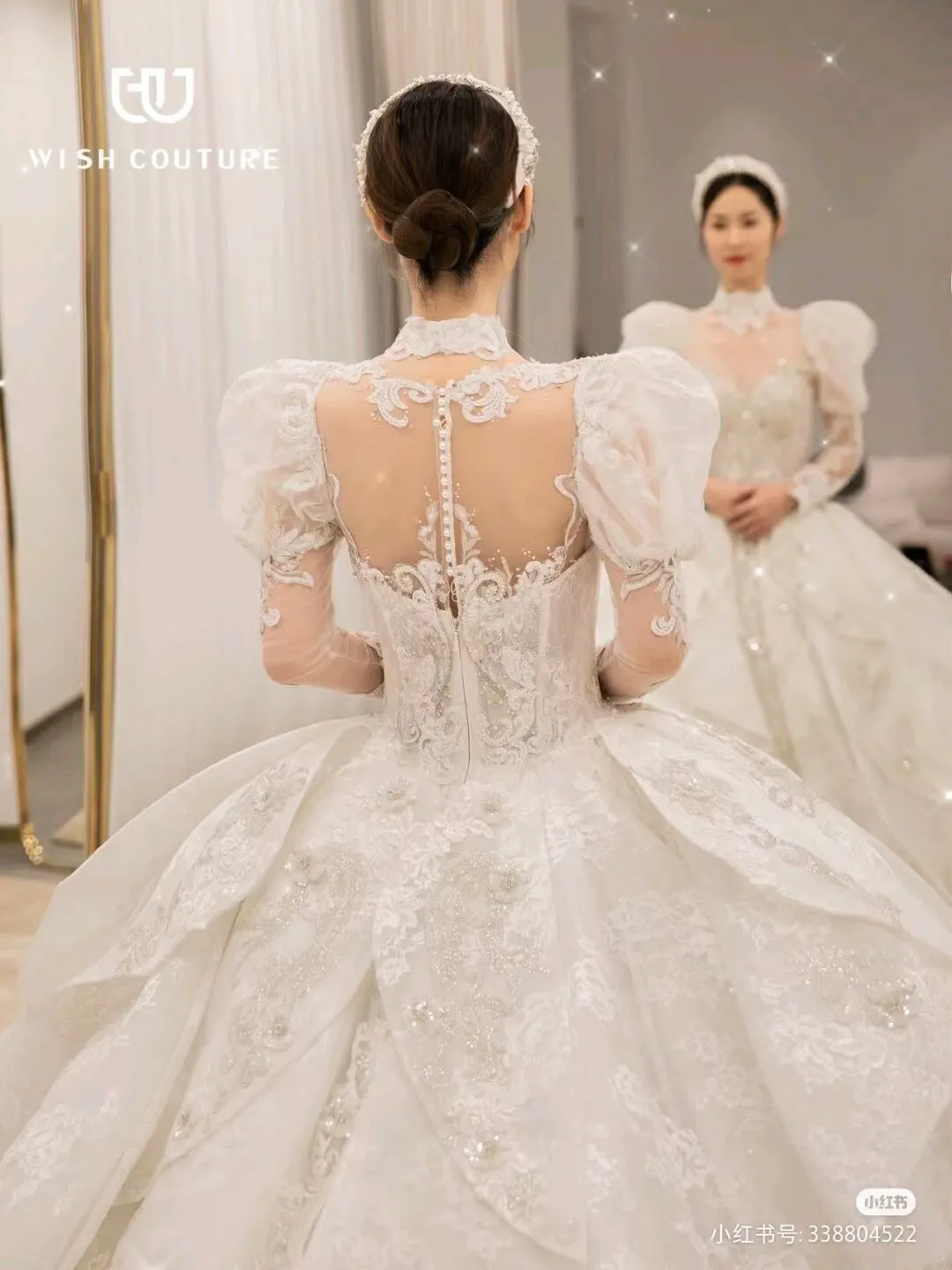 Crystal Beads Wedding Dresses  Bridal Gown