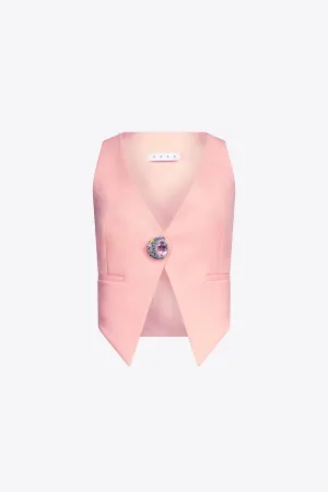 CRYSTAL GEMSTONE CLUSTER GILET