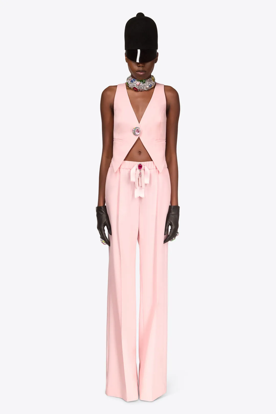 CRYSTAL GEMSTONE CLUSTER GILET