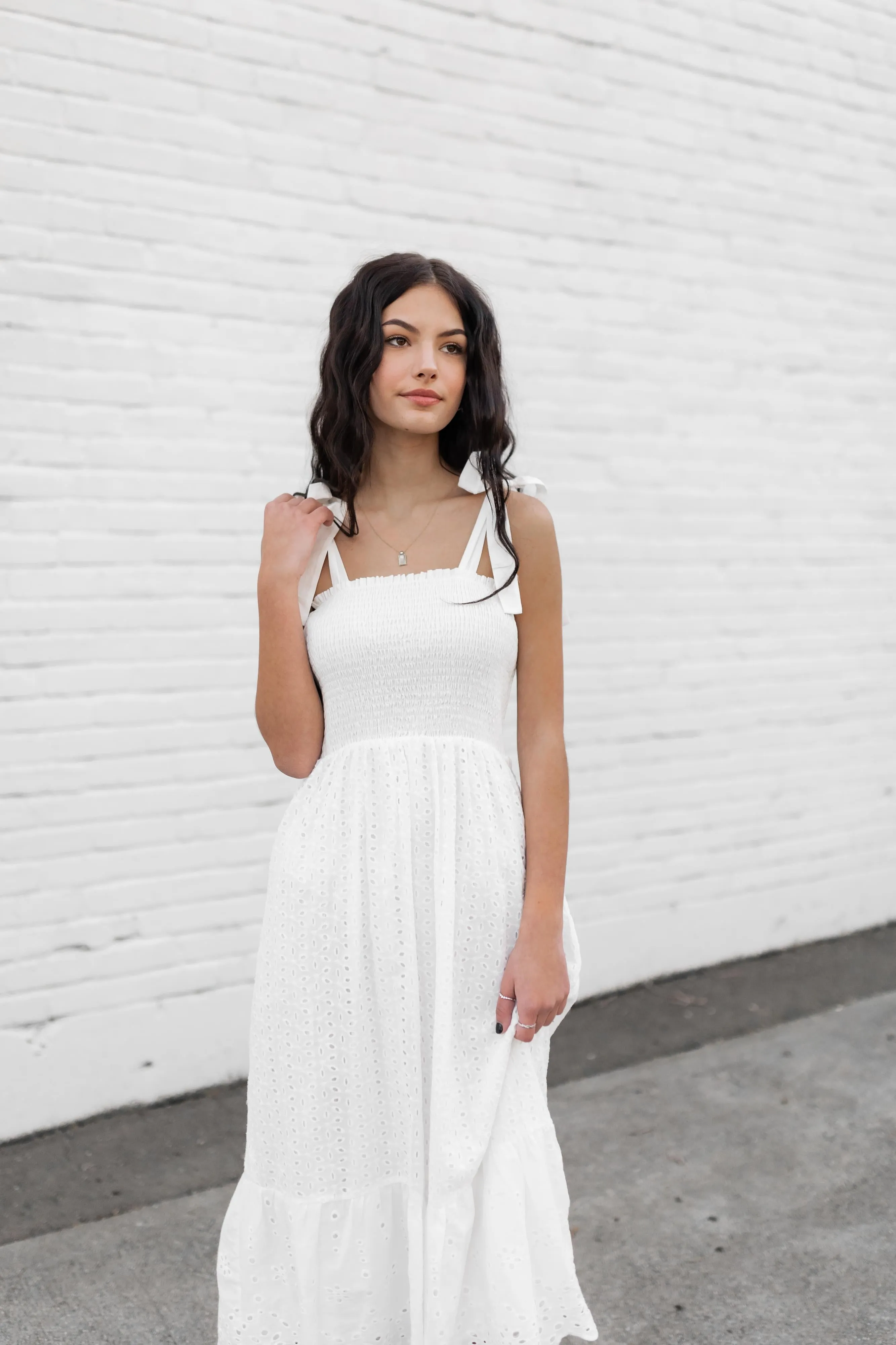 Day dreaming eyelet midi