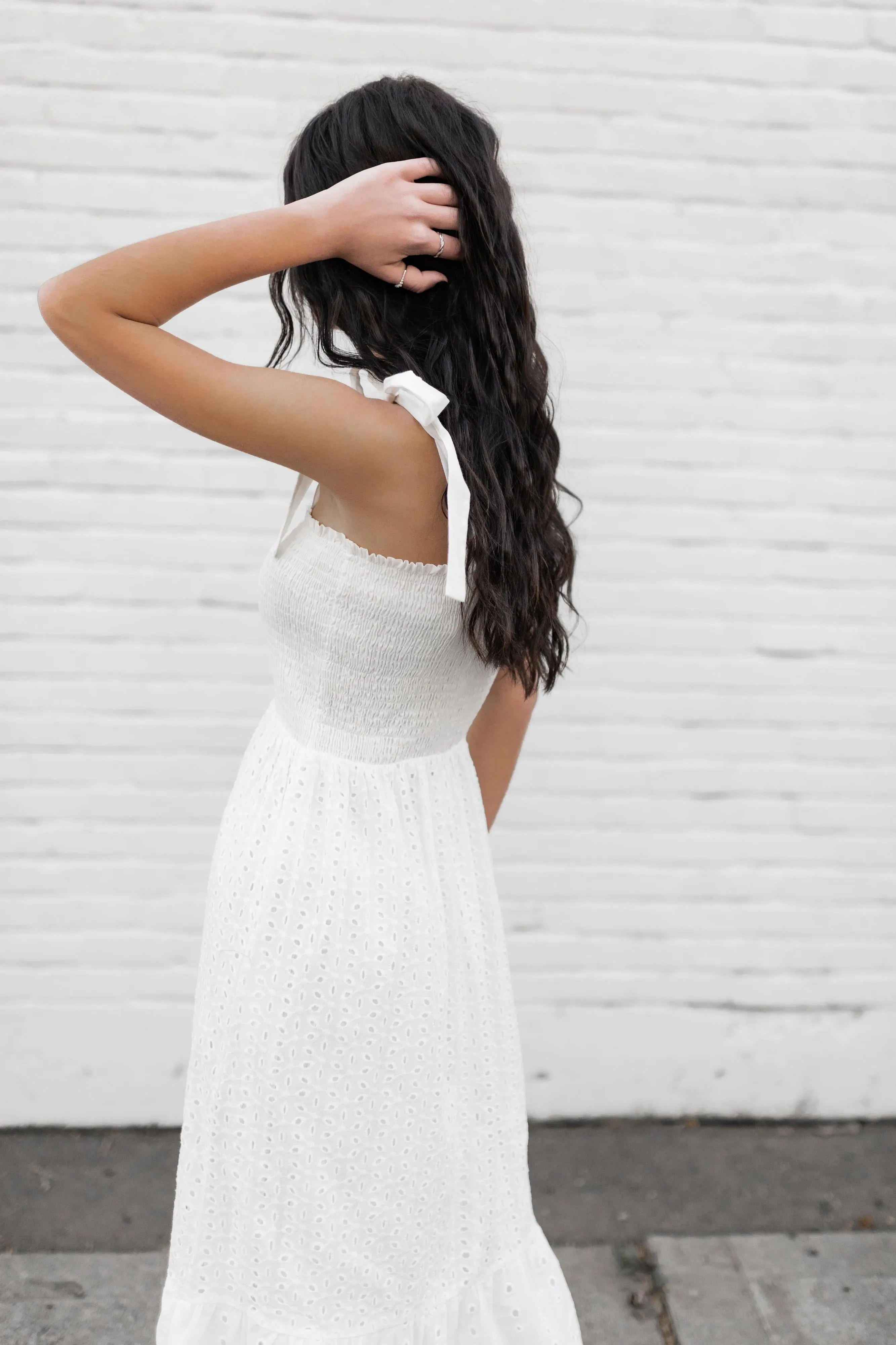 Day dreaming eyelet midi