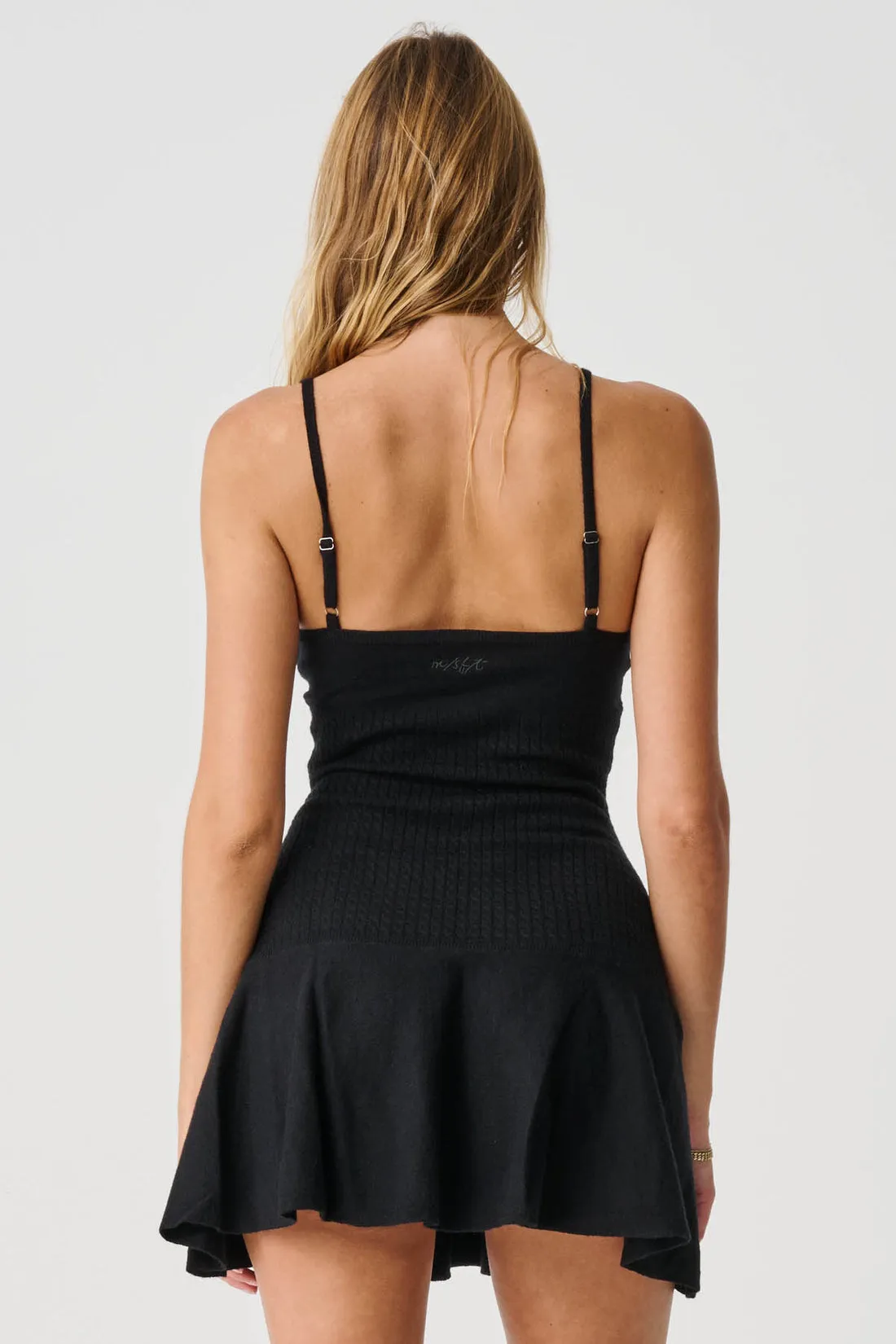 DE MUUD KNITTED DRESS - BLACK