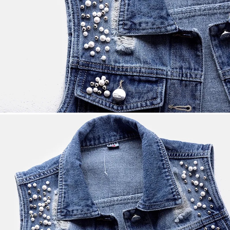 DELORA EMBELLISHED DENIM JACKET
