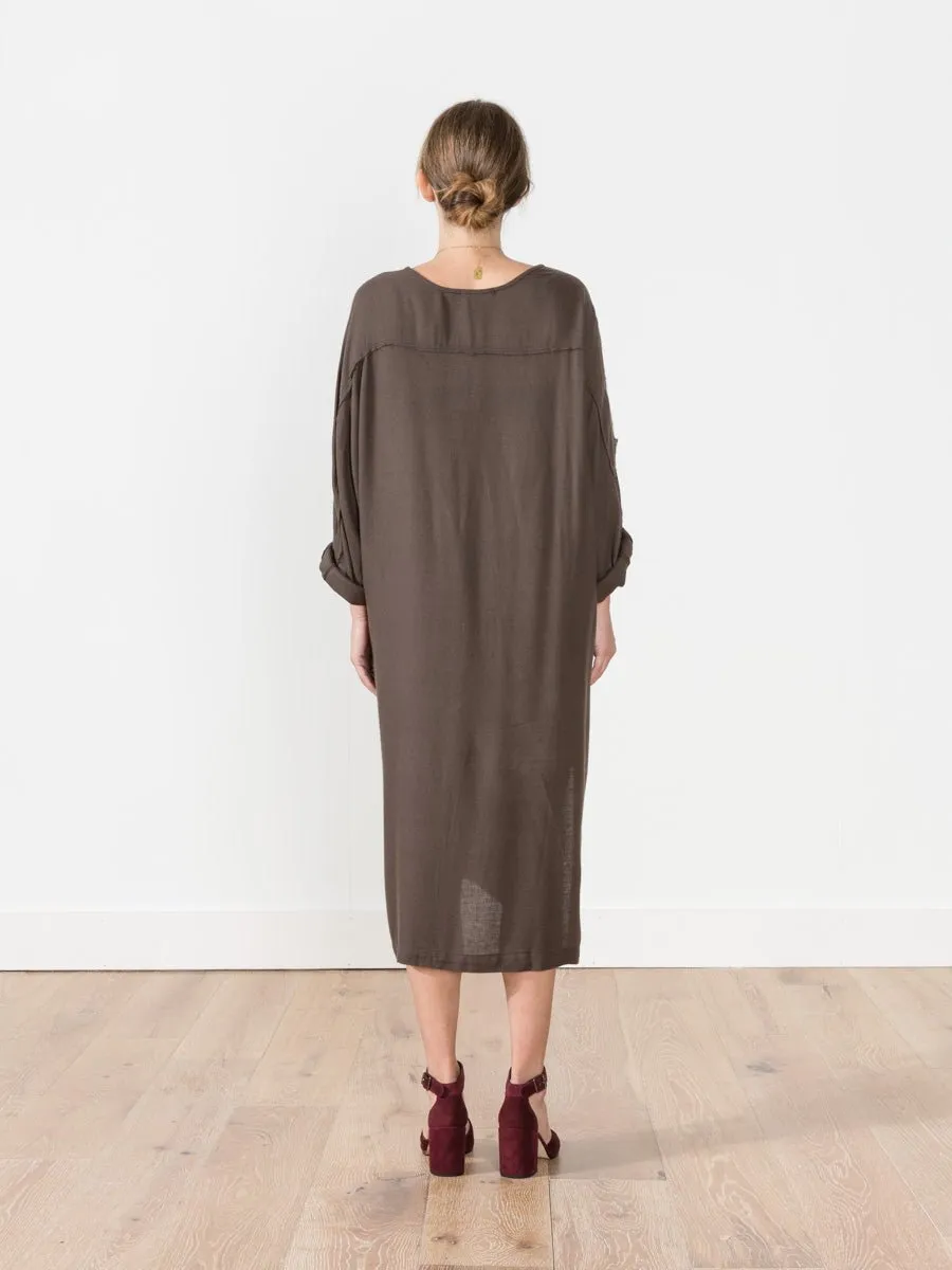 dome dress - charcoal