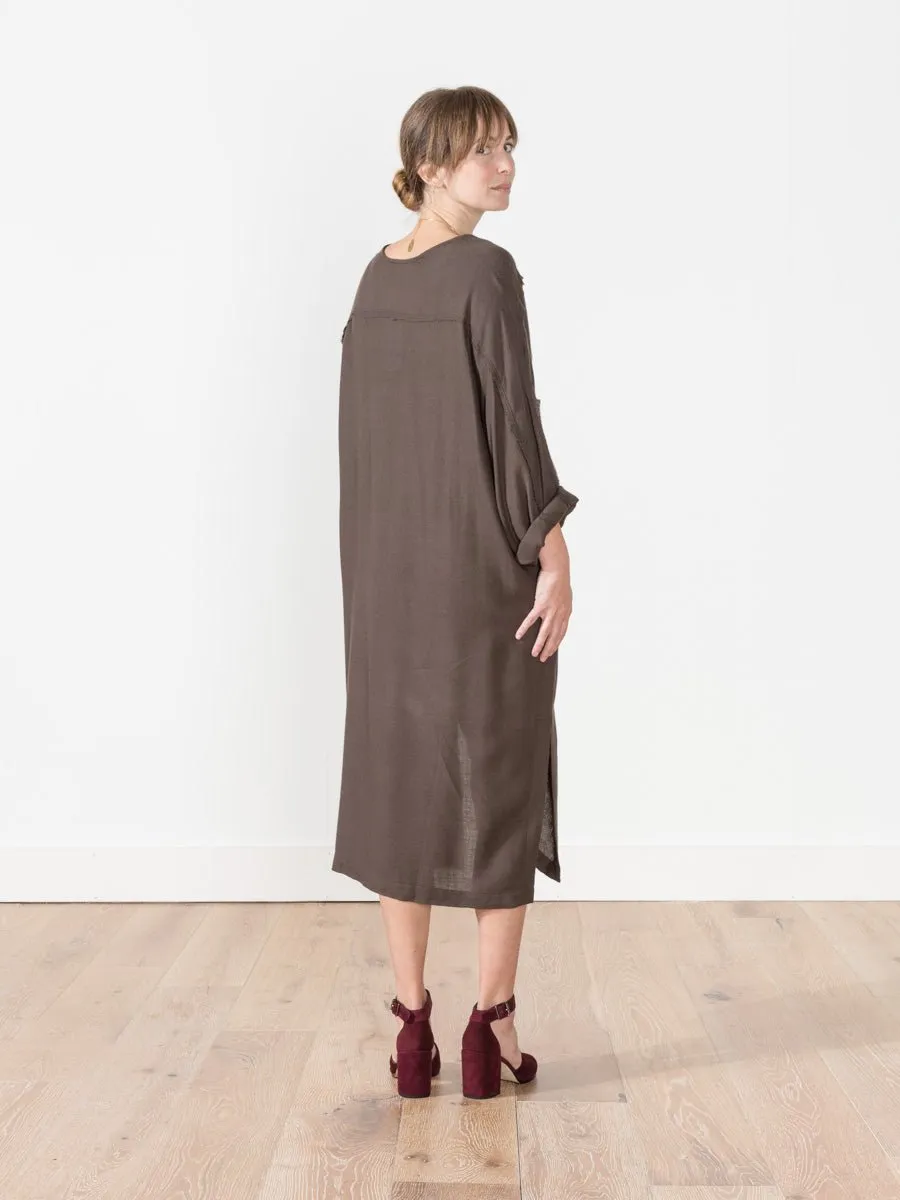 dome dress - charcoal