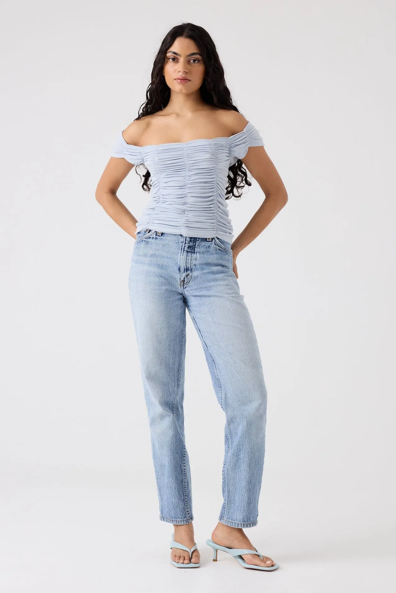 Dominique Healy - Jolene Tee, Ice Blue Jersey