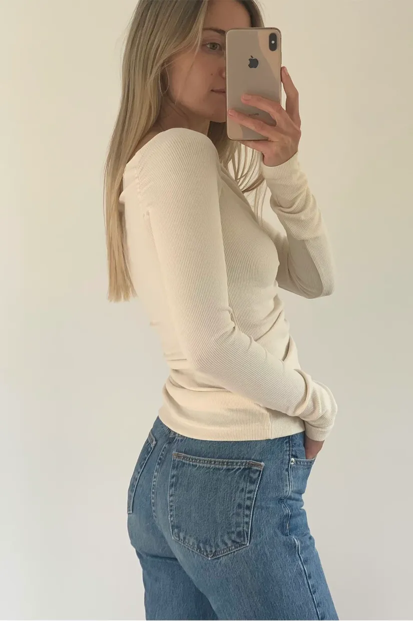Dominique Healy Luella Longsleeve - Vanilla