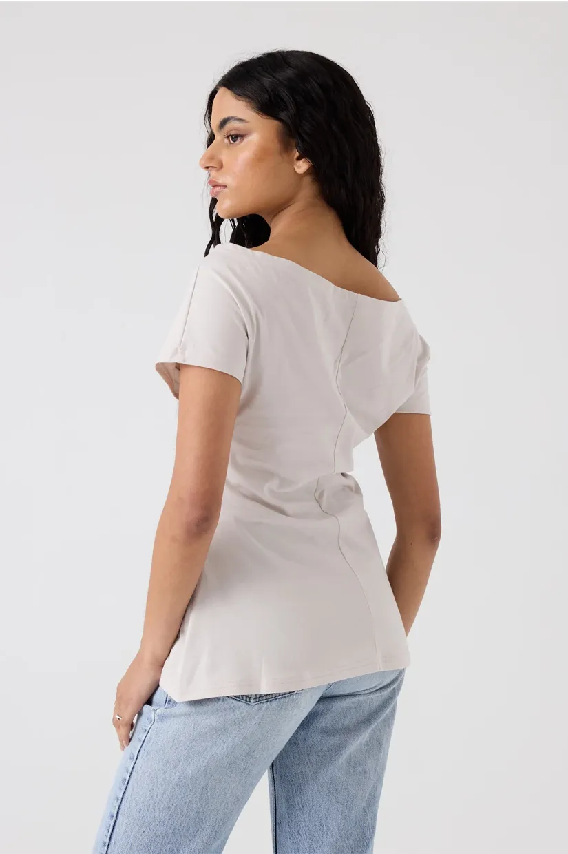 Dominique Healy Melody Tee - Chalk
