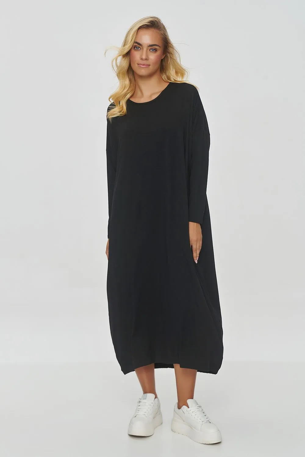 Drawstring Hem Oversized Dress