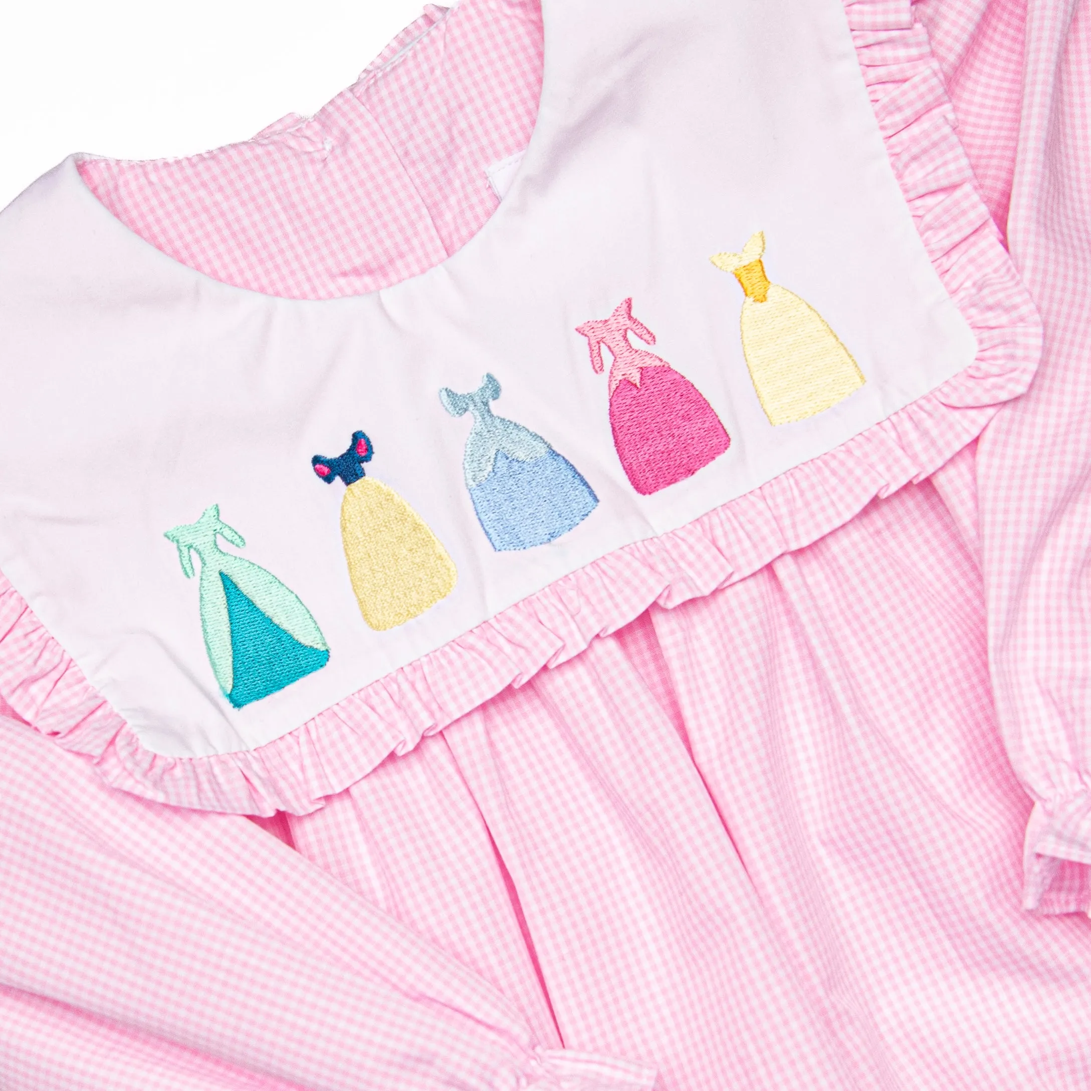 Dress-up Dreams Long Sleeve Embroidered Dress, Pink