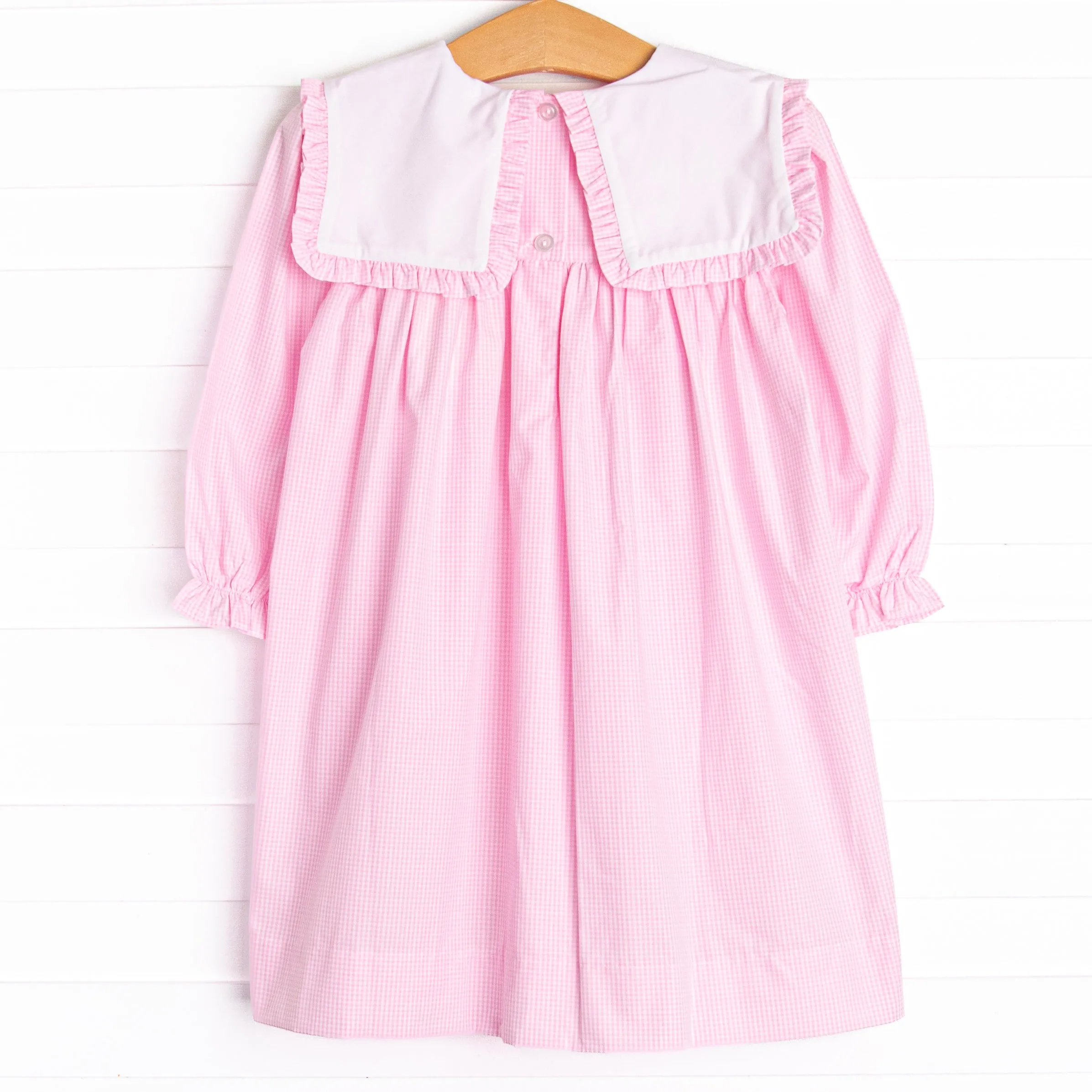 Dress-up Dreams Long Sleeve Embroidered Dress, Pink