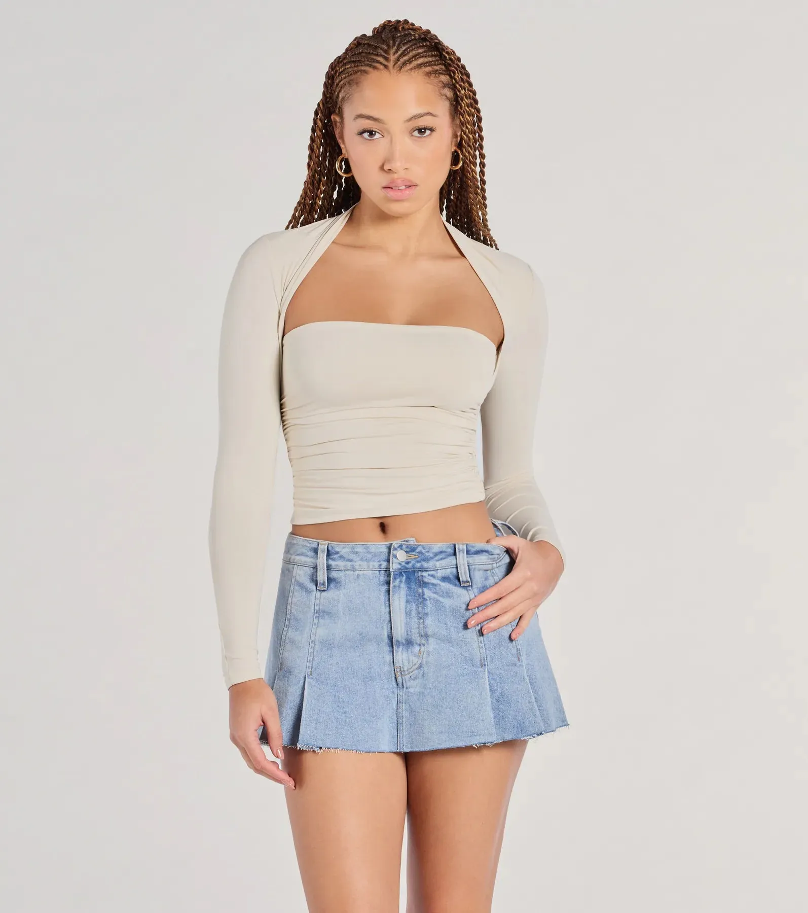 Effortlessly Chic Long Sleeve Ruched Top