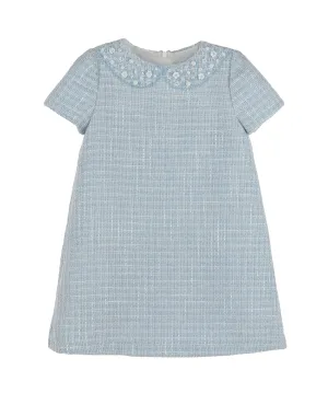 Embroidery Tweed A-line Dress
