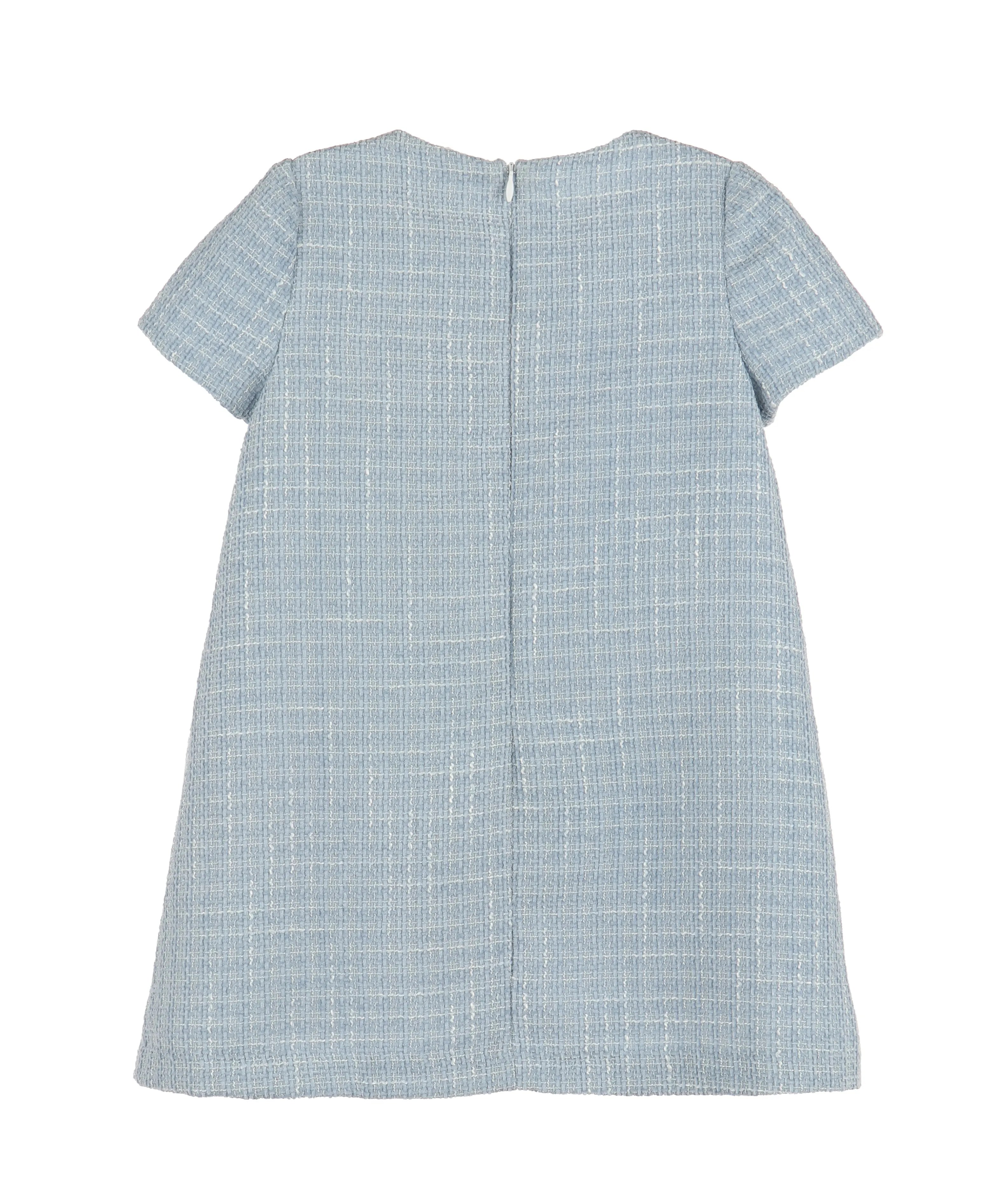 Embroidery Tweed A-line Dress