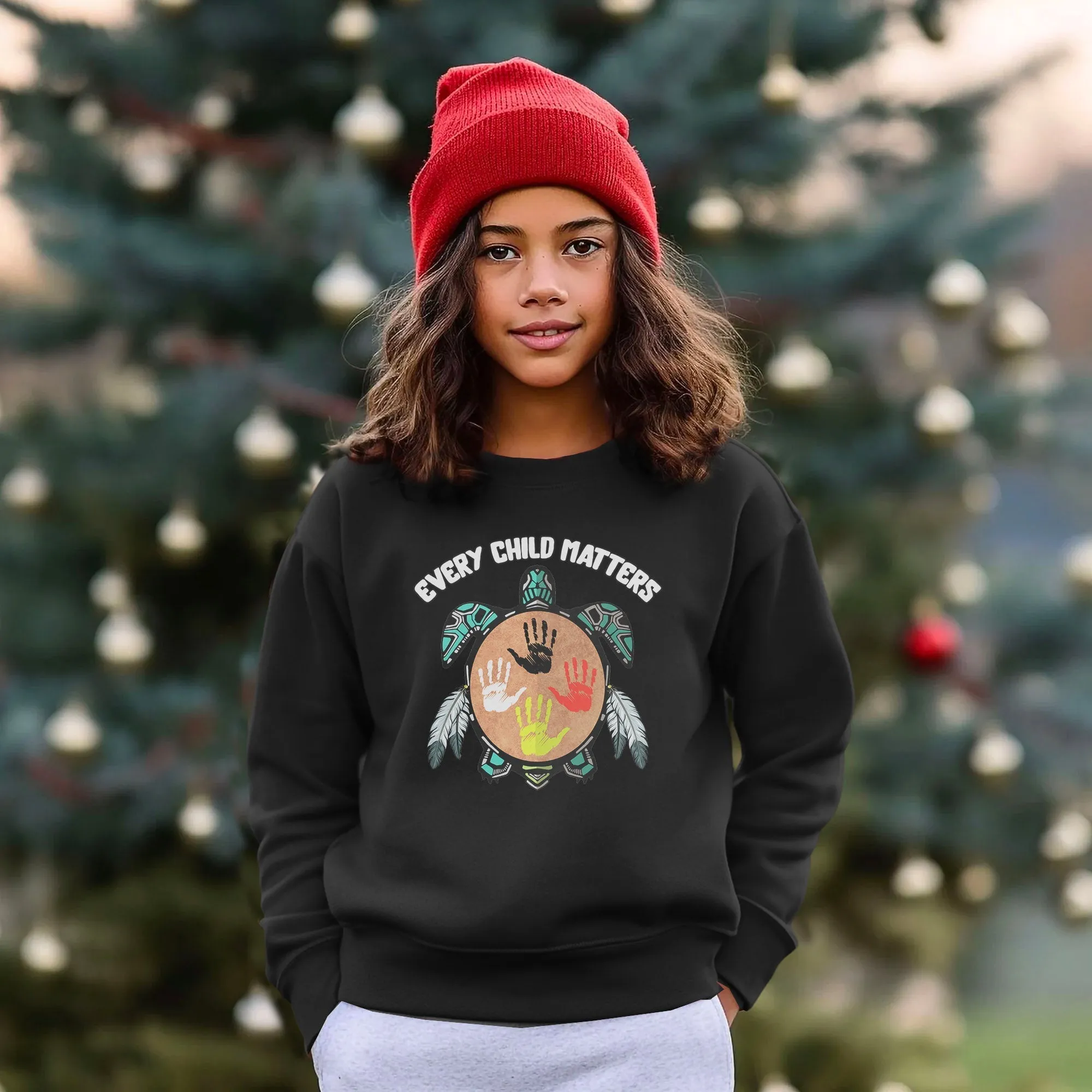 Every Child Matters Feather Hand Color On Turtle For Orange Shirt Day Unisex T-Shirt/Hoodie/Sweatshirt