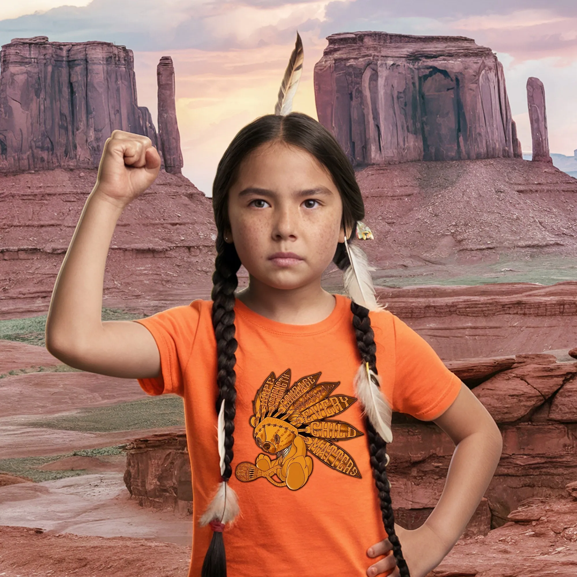 Every Child Matters Feather Indigenous Orange Shirt Day Unisex T-Shirt/Hoodie/Sweatshirt