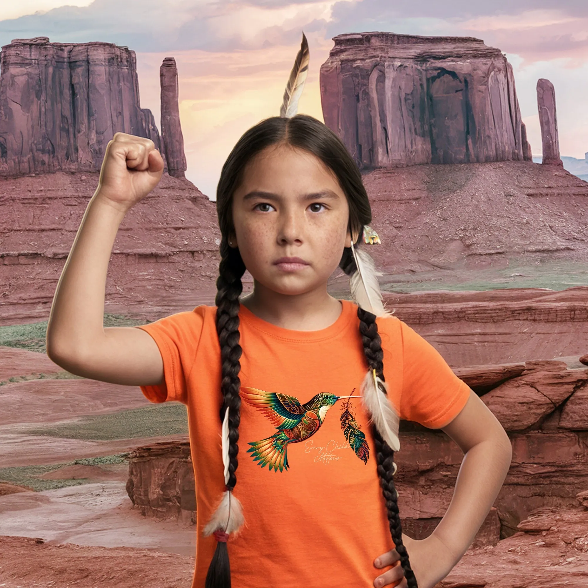 Every Child Matters Hummingbird Feather Native American Unisex T-Shirt/Hoodie/Sweatshirt