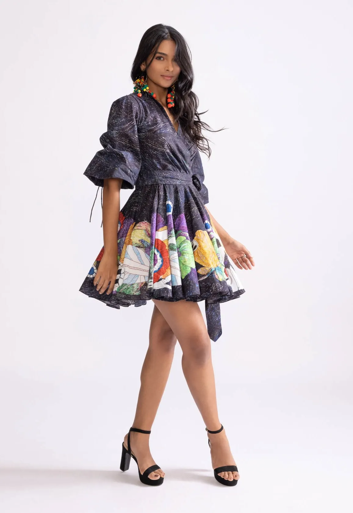 Faye tribal print mini dress