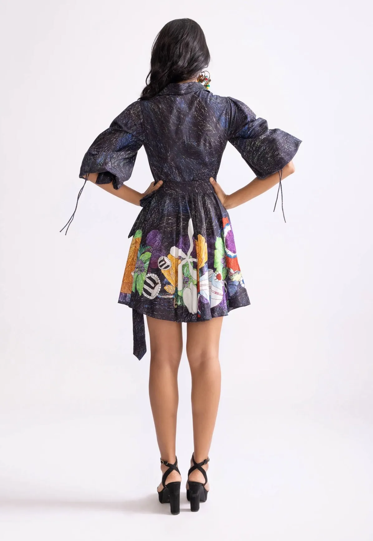 Faye tribal print mini dress