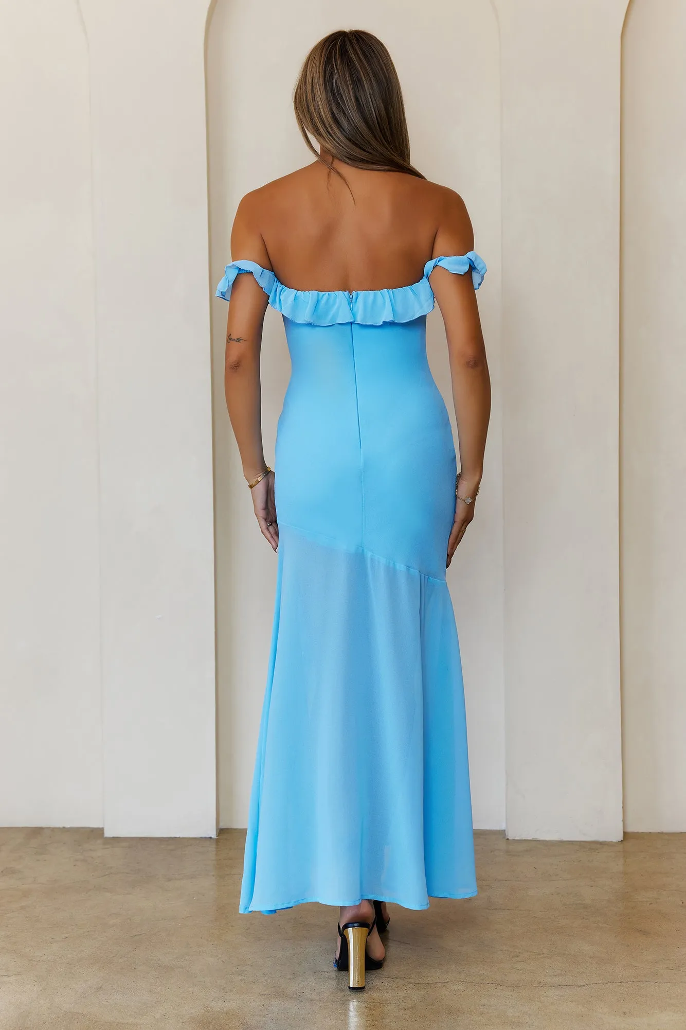 Flirt With Style Maxi Dress Blue