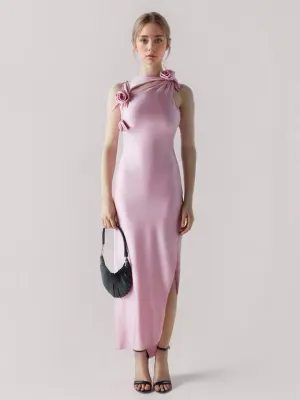 Flower Asymmetrical Hem Dresses