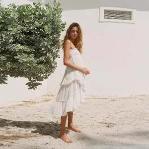 free people convertible smocked tiered midi dress-skirt